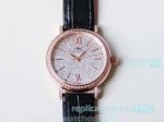 Swiss IWC Portofino Ladies Replica Watch Rose Gold Black Leather